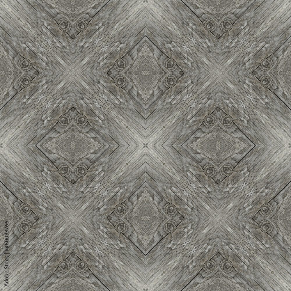 Fototapeta premium Seamless wood parquet floors. Grunge wooden parquet background with the texture of natural old wooden boards.