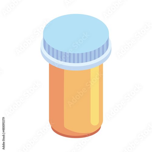 medical pot isometric