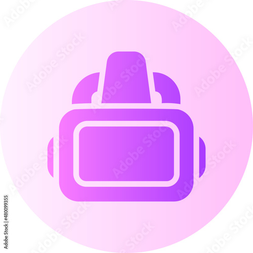 vr goggles gradient icon photo