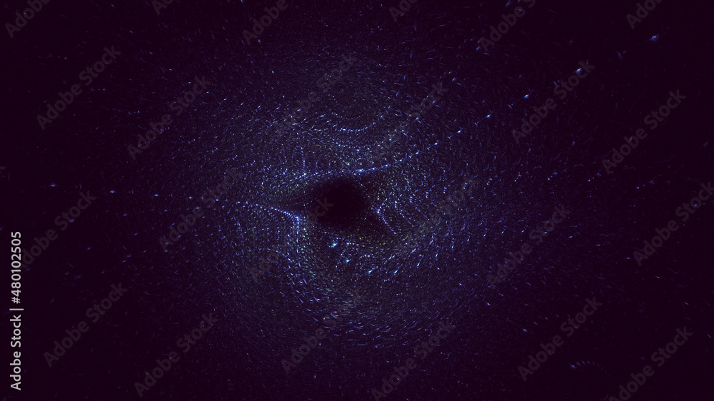 Fototapeta premium 3D rendering abstract multicolor technology fractal light background