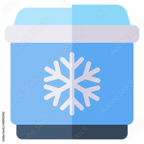 Freezer flat icon