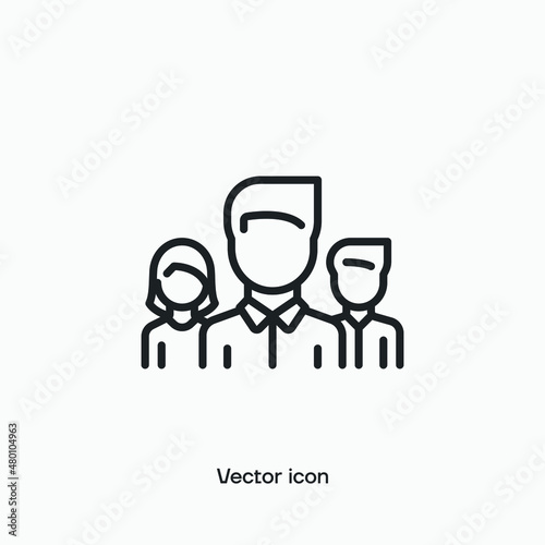 Team vector icon. Premium quality.