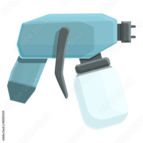 Spray gun icon cartoon vector. Air sprayer. Airbrush paint