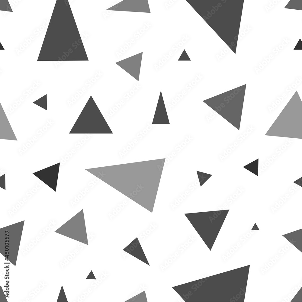 Seamless abstract triangle pattern on white background. Vector simple print. Graphic spotted ornament Seamless abstract triangle pattern on white background. Vector simple print. Graphic spotted ornament