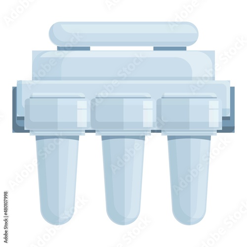 Osmosis technology icon cartoon vector. Water system. Tank home