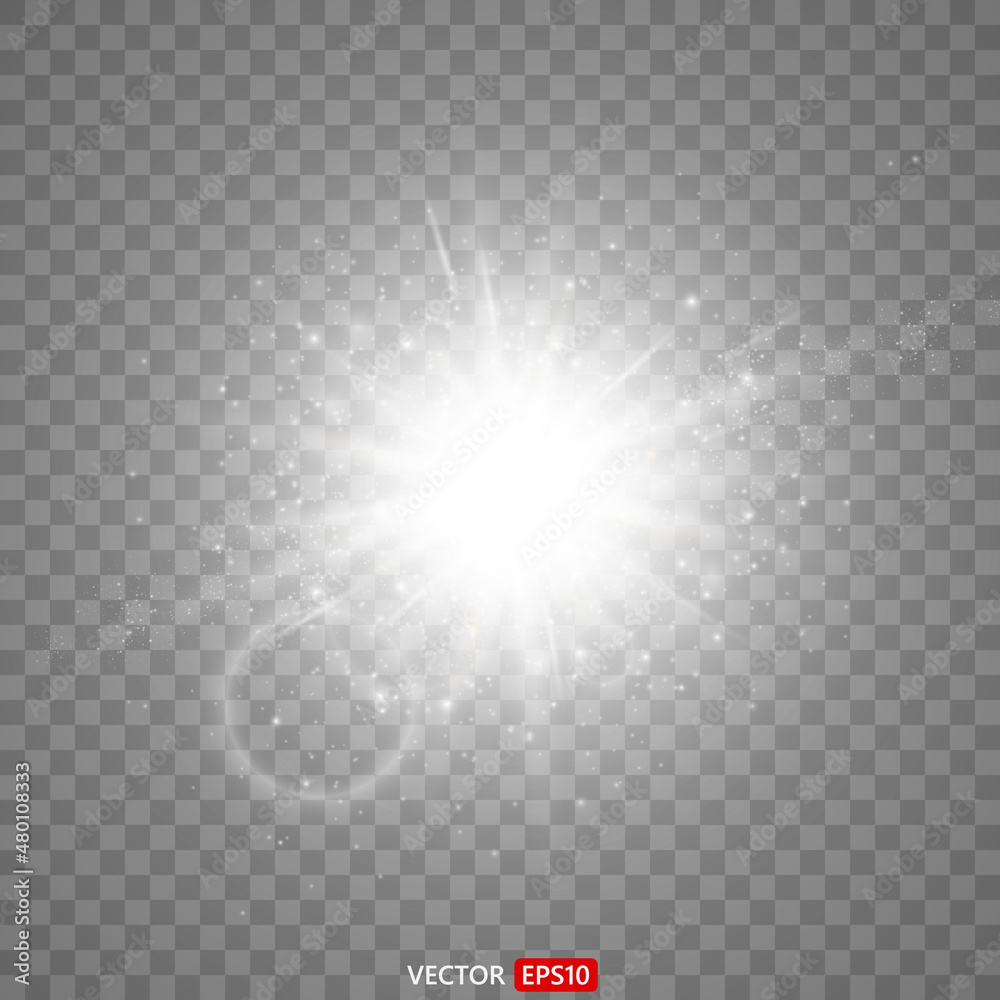 Shining star, the sun particles and sparks with a highlight effect, color bokeh lights glitter and sequins. On transparent background. Set. Vector, EPS10
Shining star, the sun particles and sparks with a highlight effect, color bokeh lights glitter and sequins. On transparent background. Set. Vector, EPS10