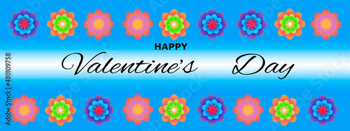 Background for Valentine's Day with heart pattern and Valentine's Day text lettering. Vector illustration. Wallpaper, flyers, invitations, posters, brochures, banners.