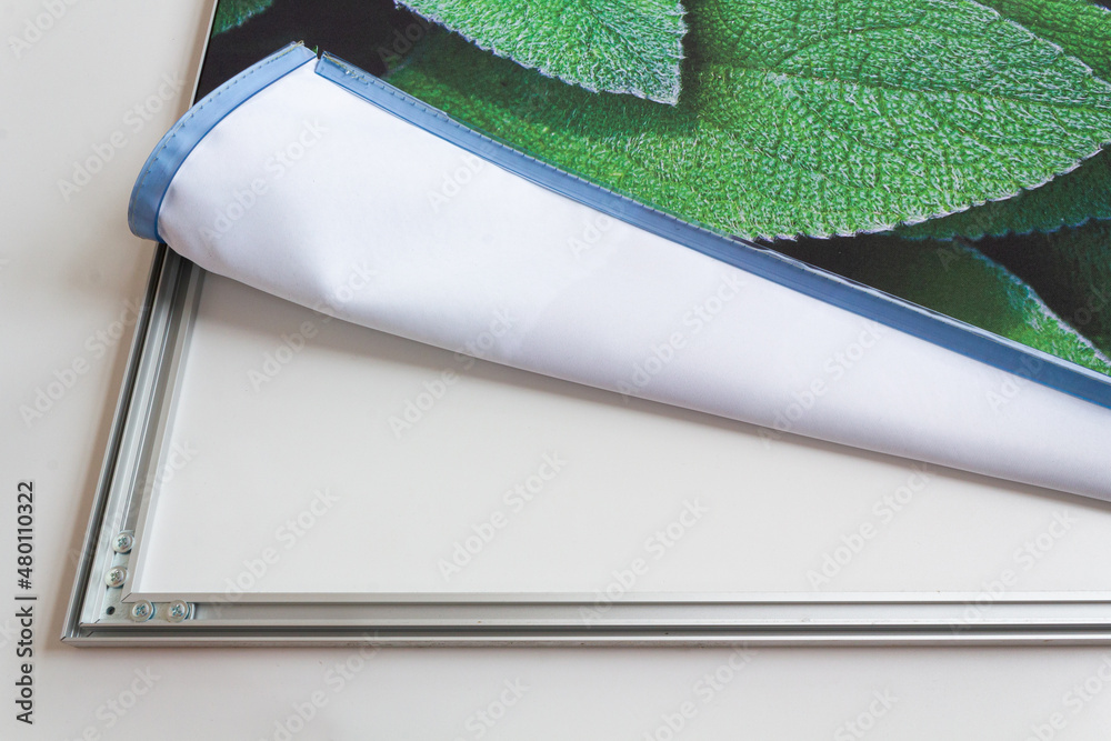 Picture frames for changing advertising.
