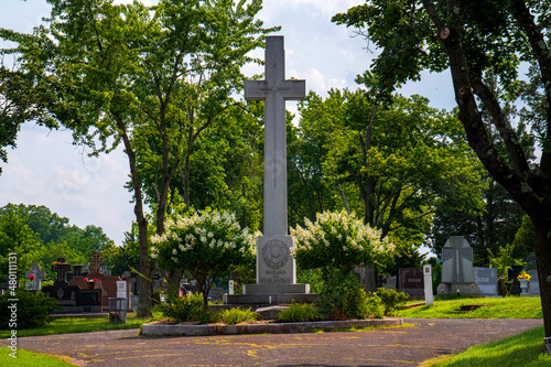 cross on the cemetery