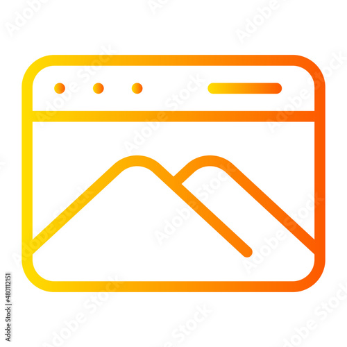 digital art gradient icon