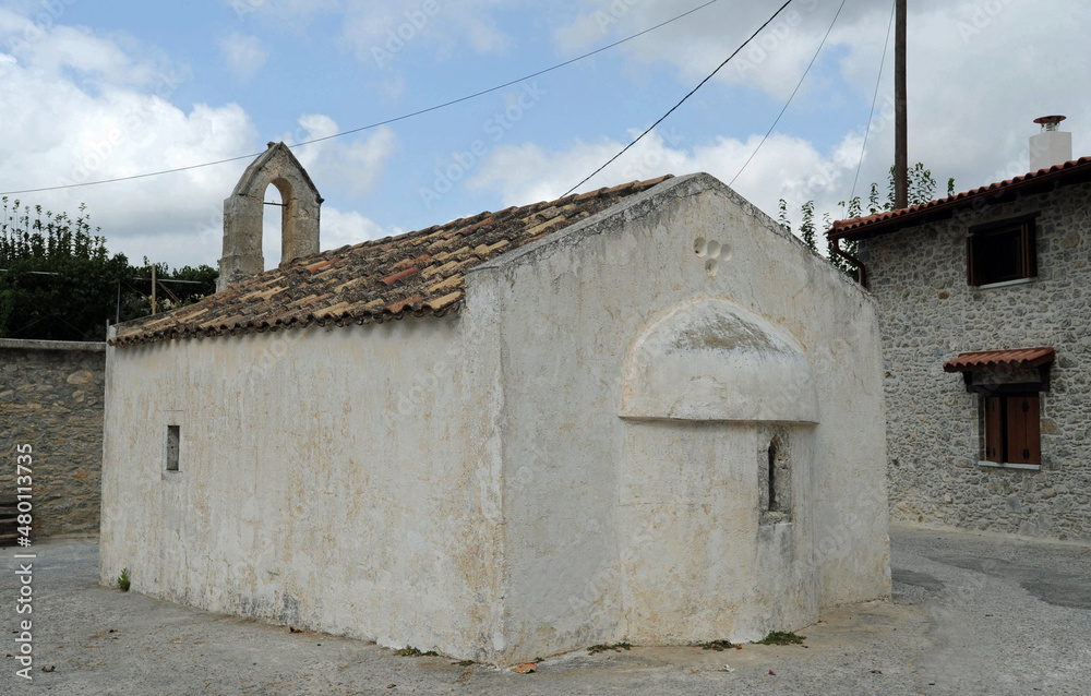 L'église Saint-Antoine à Avdou près d'Hersonissos en Crète