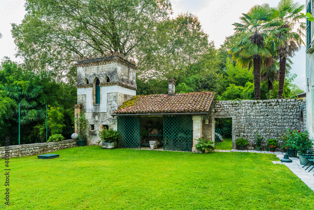 Polcenigo. Historic village of Friuli. Mainland Venetian atmospheres