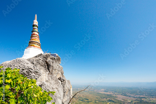 Wat Chaloem Phra Kiat Phrachomklao Rachanusorn in Lampang, Thailand. Temple of the Floating Pagodas photo