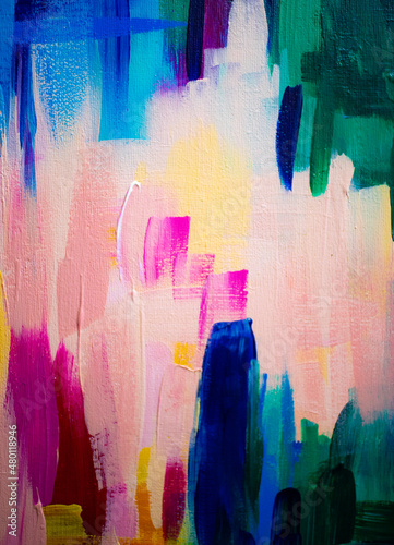 Colourful Paint strokes, Abstract background, colourful painted texture