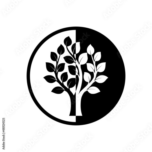 Tree of life icon isolated on white background