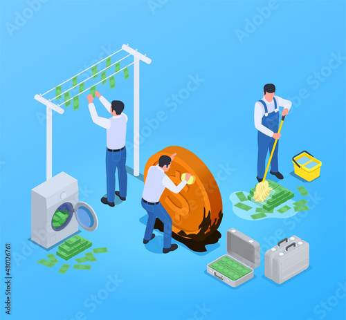 Corruption Isometric Composition