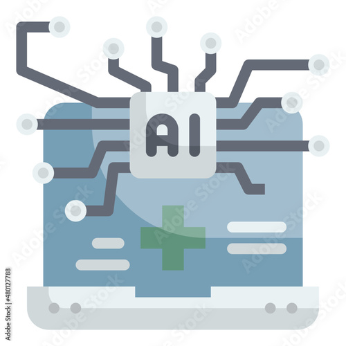 artificial flat icon