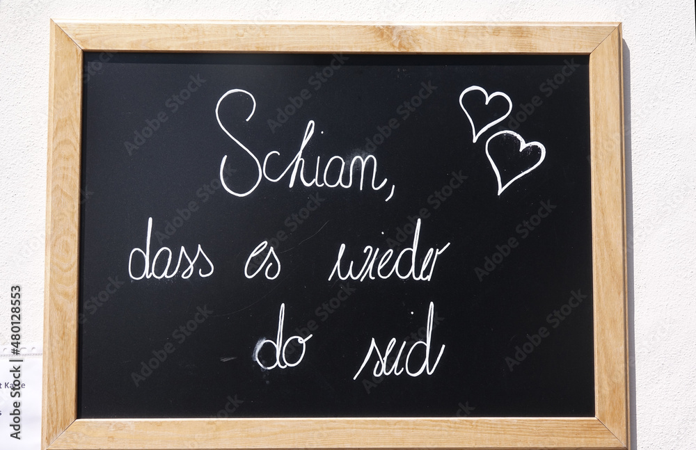 Fototapeta premium Begrüßungsschild