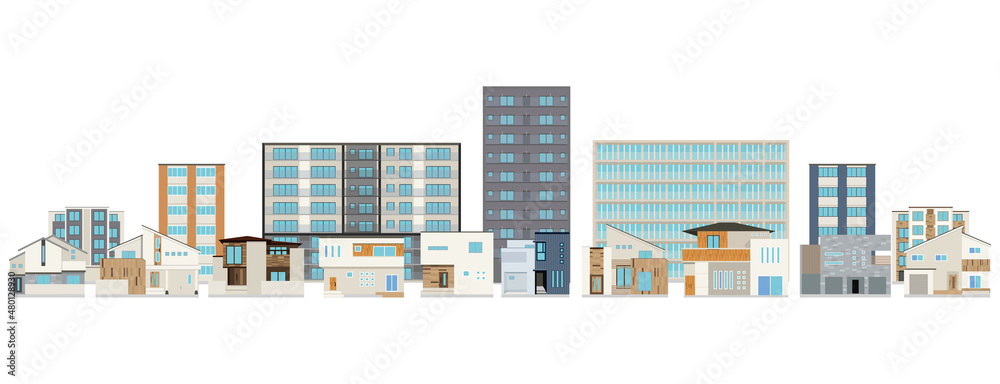 街 マンションと戸建て 街 マンションと戸建て