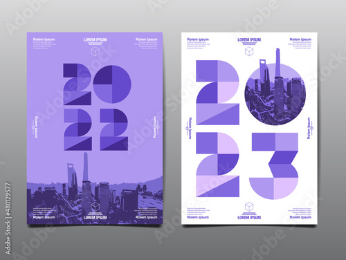 annual report 2022,2023 , template layout design, cover book. presentation abstract flat background. photo