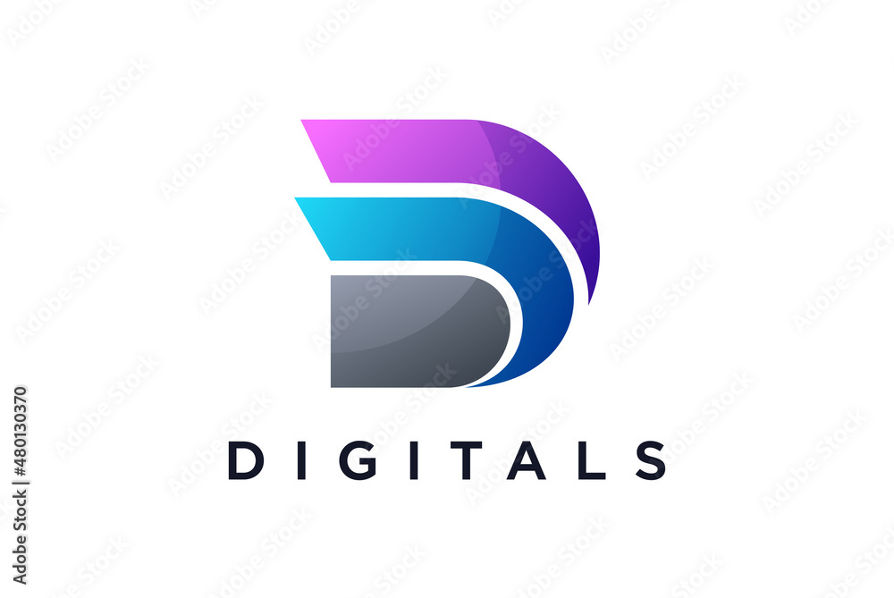 Letter D Digital Logo Letter D Digital Logo