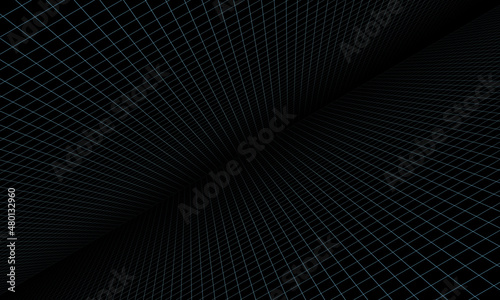 geometric grid background vector illustration oblique vanishing point black photo