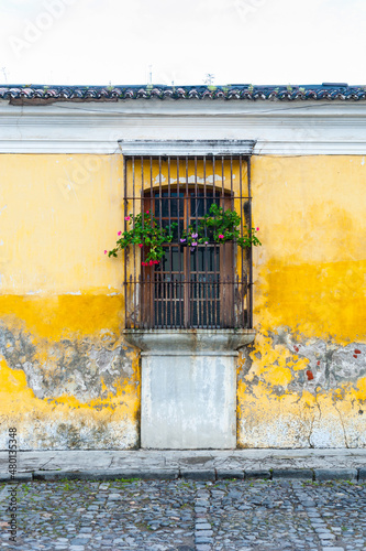 Yellow and worn wall