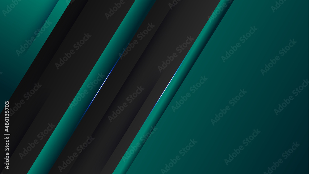 Obraz premium Shape gradient black green Colorful abstract Design Background