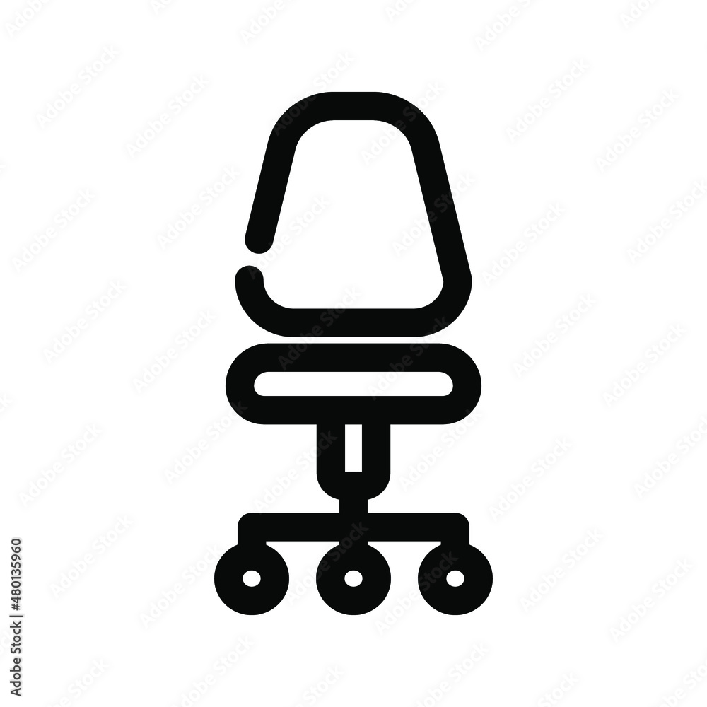 Office chair icon simple style Office chair icon simple style