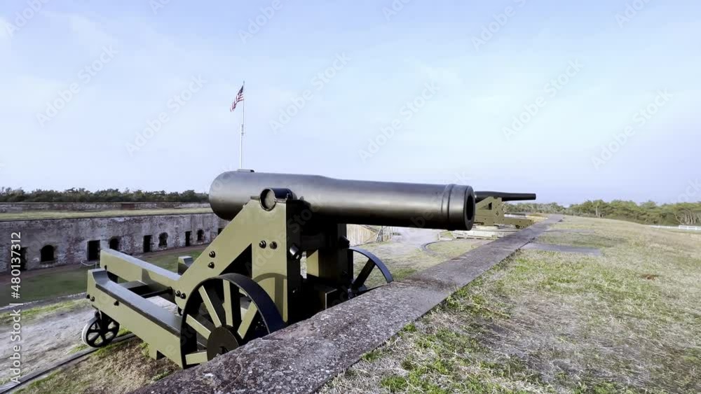 canon at fort macon state park near beaufort nc, north carolina canon at fort macon state park near beaufort nc, north carolina