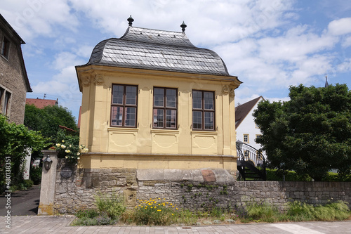 Fotobehang Balthasar Neumanns Gartenpavillon in Randersacker