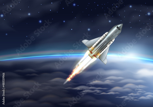 Realistic Spacecraft Illustration