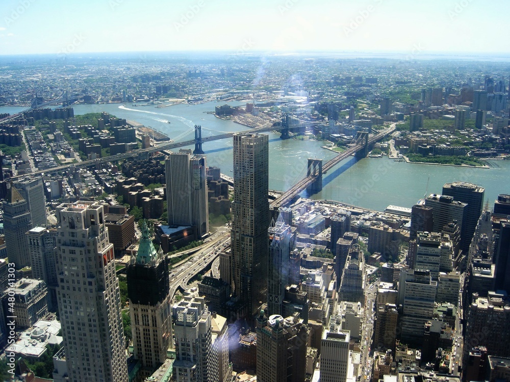 Blick vom Oneworld-Tradecenter, NY
