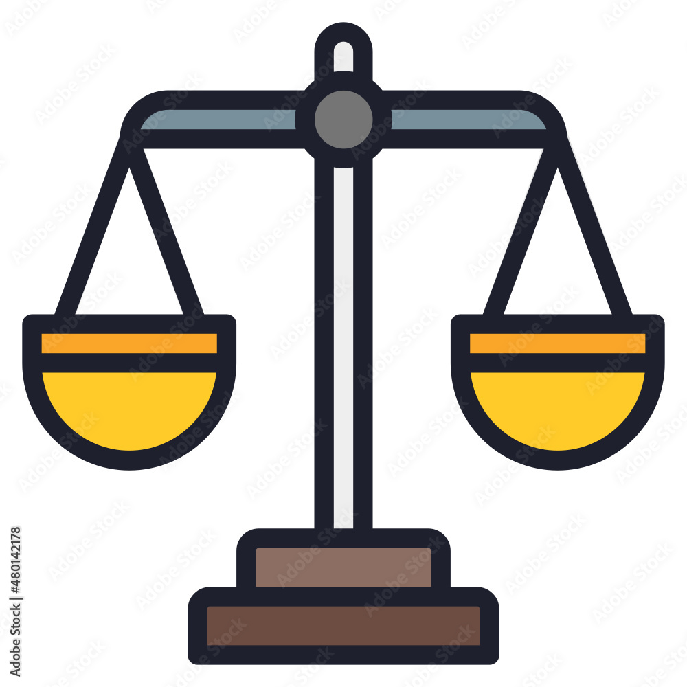 Balance filled line color icon Balance filled line color icon