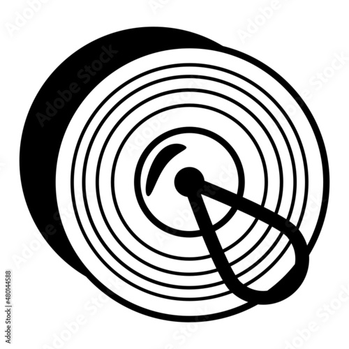 China cymbals Concept, percussion instruments Vector  Icon Design, Traditional Chinese Culture Symbol, Year of the Tiger 2022 Sign, China Travel Guide Stock Illustration