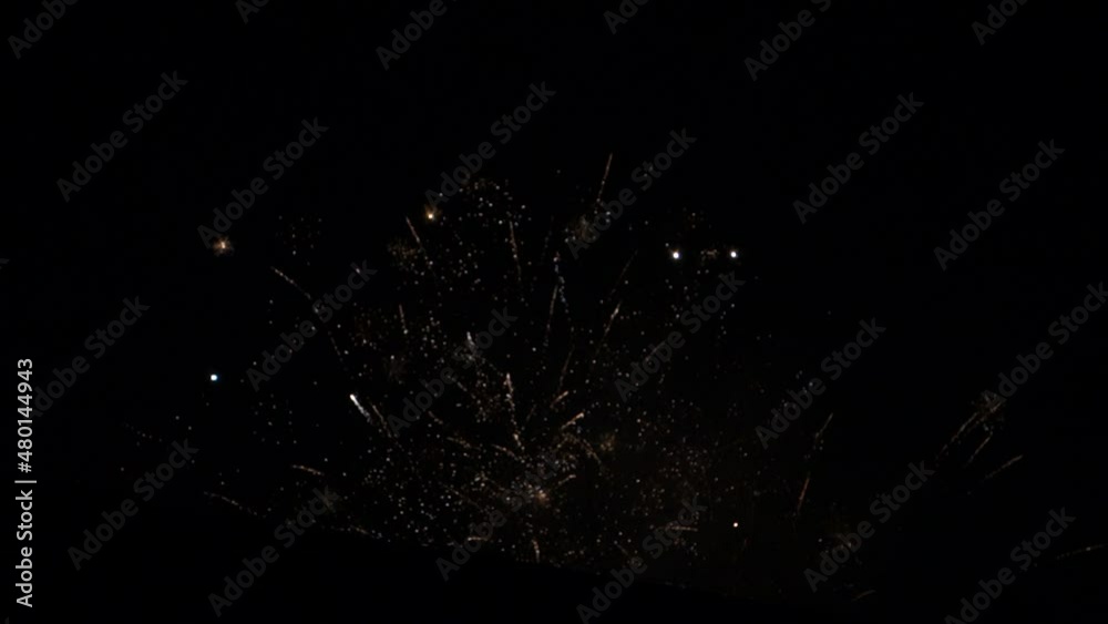 Fireworks during the New Year's Eve celebration