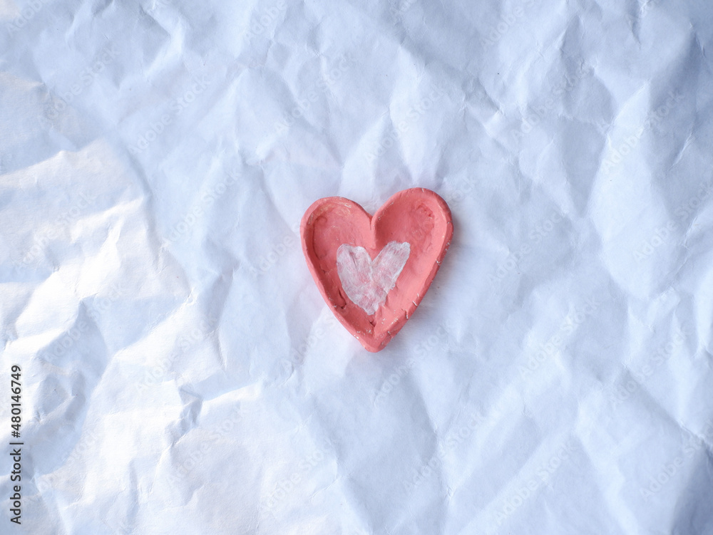 love in the heart...heart on white background love in the heart...heart on white background