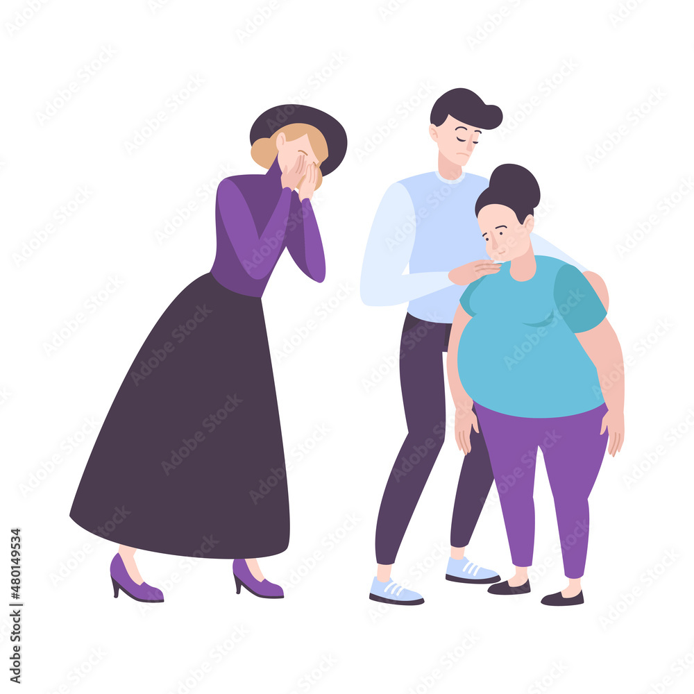 Mourning People Illustration Mourning People Illustration