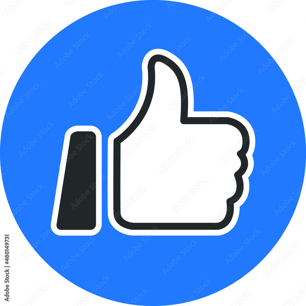 thumb up icon blue version thumb up icon blue version