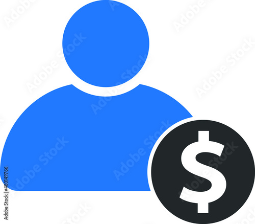 Broker line icon vector,  Trendy Broker symbol