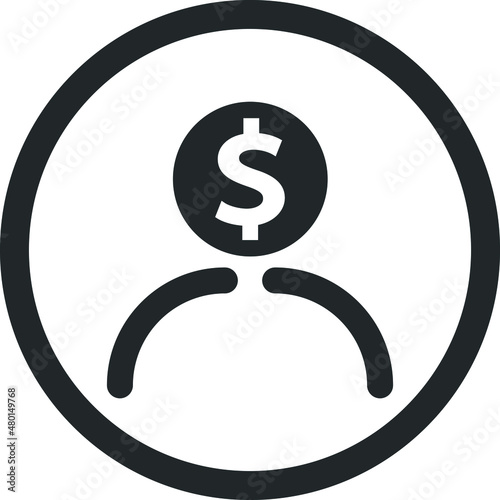 Broker line icon vector,  Trendy Broker symbol
