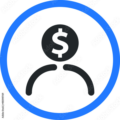 Broker line icon vector,  Trendy Broker symbol