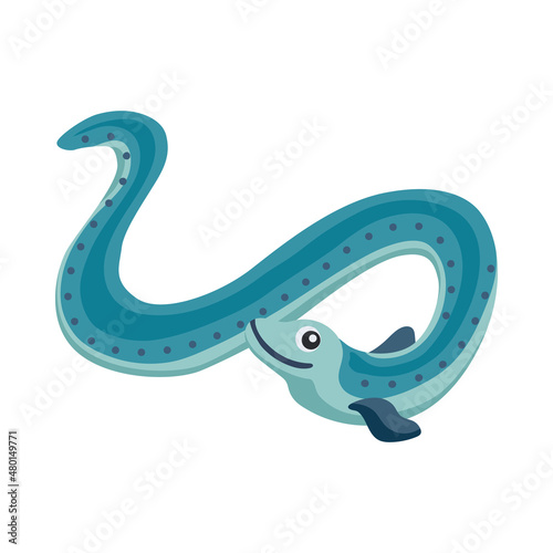 Cartoon Eel Illustration