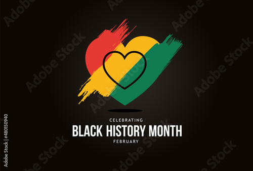 Black history month celebrate 2022. vector illustration design graphic Black history month