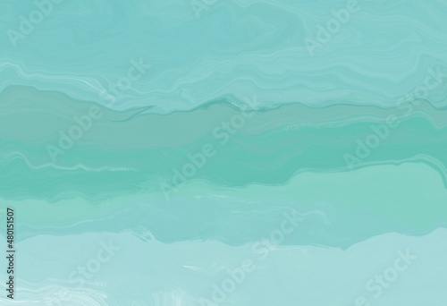 Abstract green wave background with liquify effect.