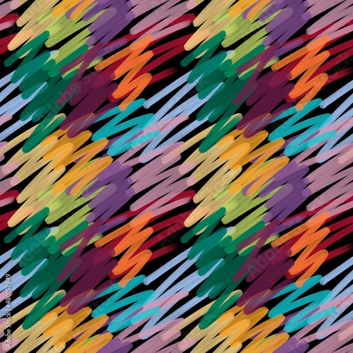 Seamless colors line art stripes pattern for fabrics and textiles and packaging and linens and kids 