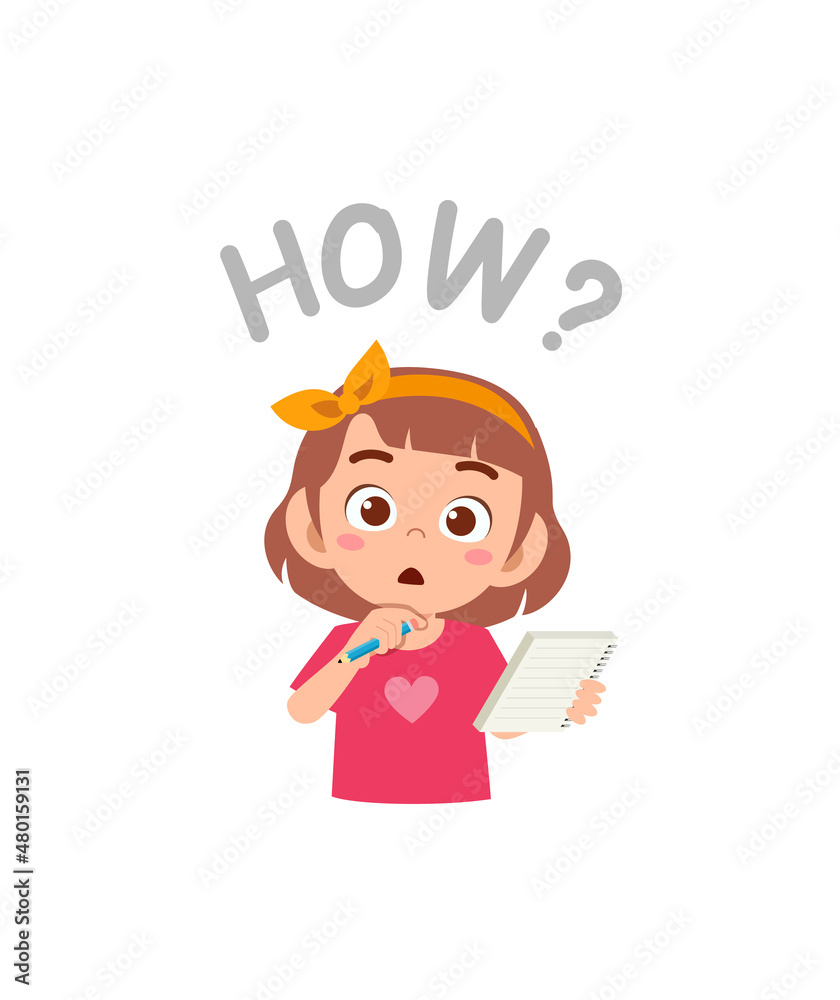 cute little girl holding note book as journalist cute little girl holding note book as journalist