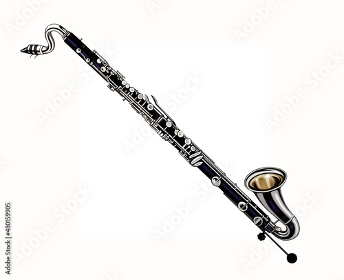 bass clarinet, musical instrument