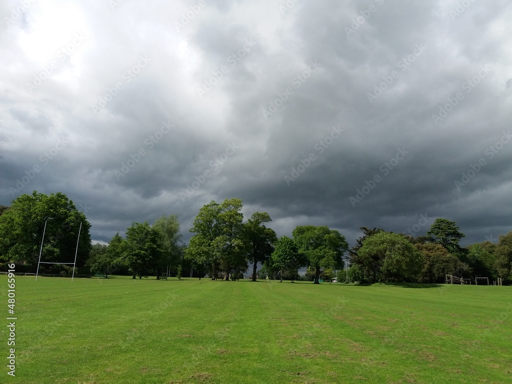 Storm clouds over The park Storm clouds over The park