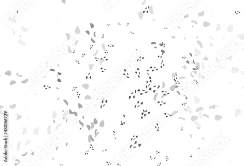 Light silver, gray vector texture with random forms.